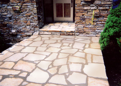 stone entryway