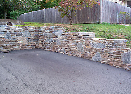 Stone Retaining Wall